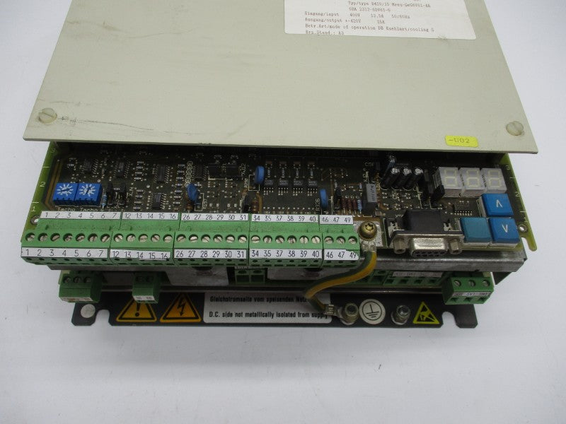 SIEMENS 6RA2313-6DV61-0 420V 15A UNMP