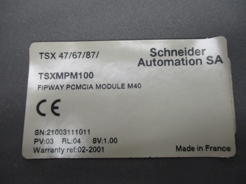 SCHNEIDER AUTOMATION TSXMPM100 TSX47/67/87 S/W: 1.00 NSMP