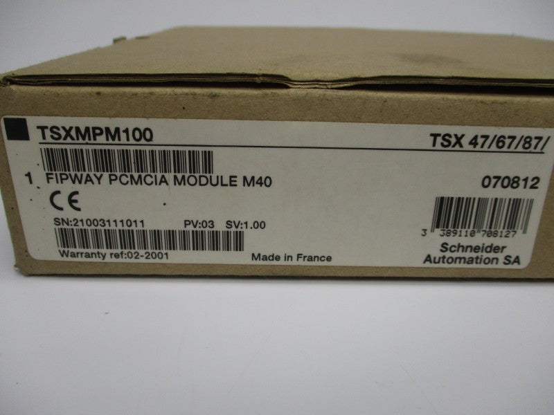 SCHNEIDER AUTOMATION TSXMPM100 TSX47/67/87 S/W: 1.00 NSMP