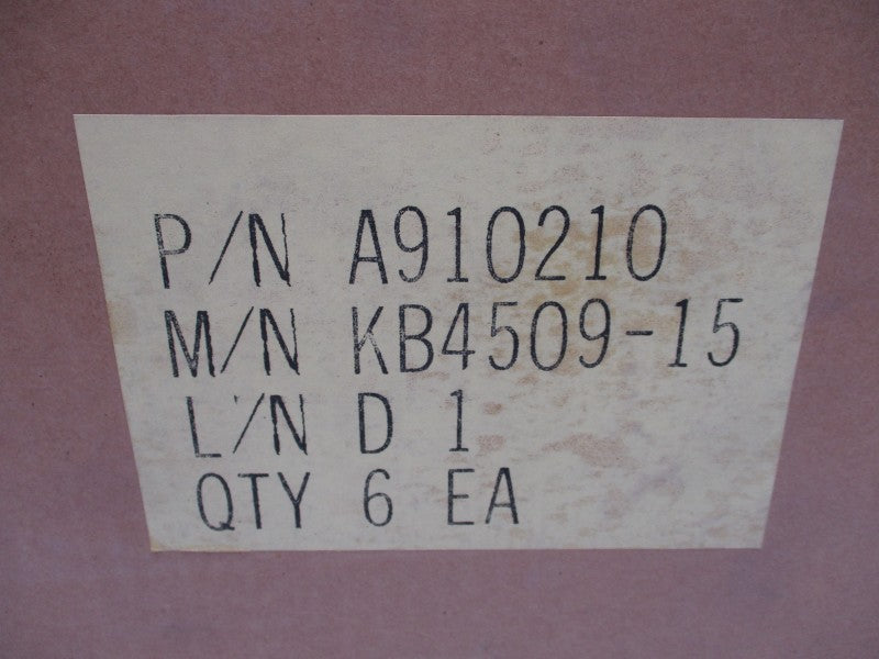 KAYDON CORP. KB4509-15 (PACKAGE OF 6) NSFS