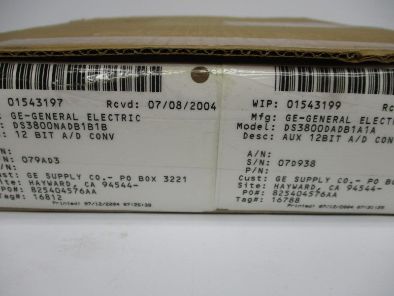 GENERAL ELECTRIC DS3800NADB1B1B DS3800DADB1A1A NSMP