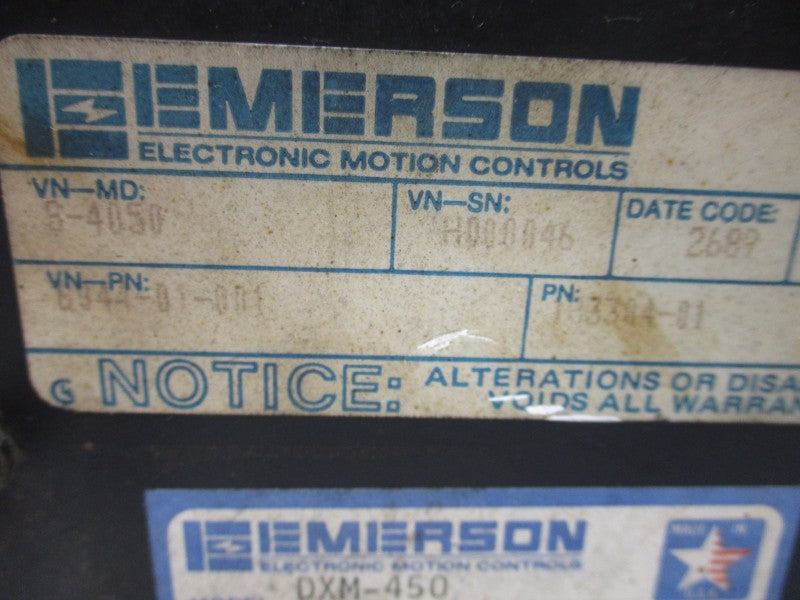 EMERSON DXM-450 861104-5R REV. A.2 UNMP
