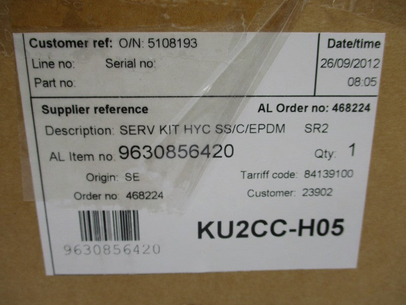 ALFA LAVAL KU2CC-H05 9630856420 NSMP