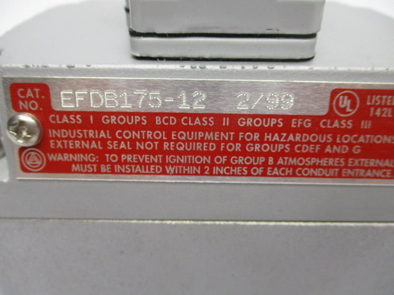APPLETON EFDB175-12 600VAC 3/4" NSMP