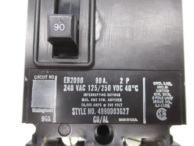WESTINGHOUSE EB2090 125/250VDC 90A NSMP