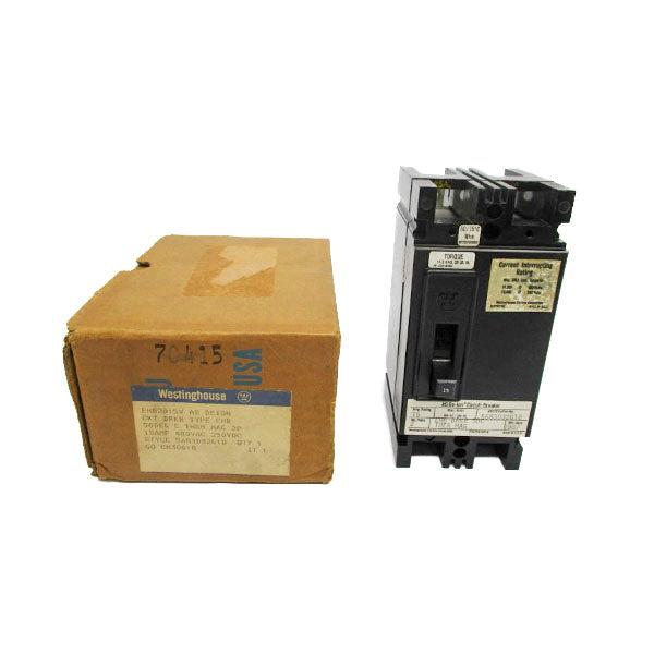 WESTINGHOUSE EHB2015V 5683D32G18 480VAC 15A NSMP
