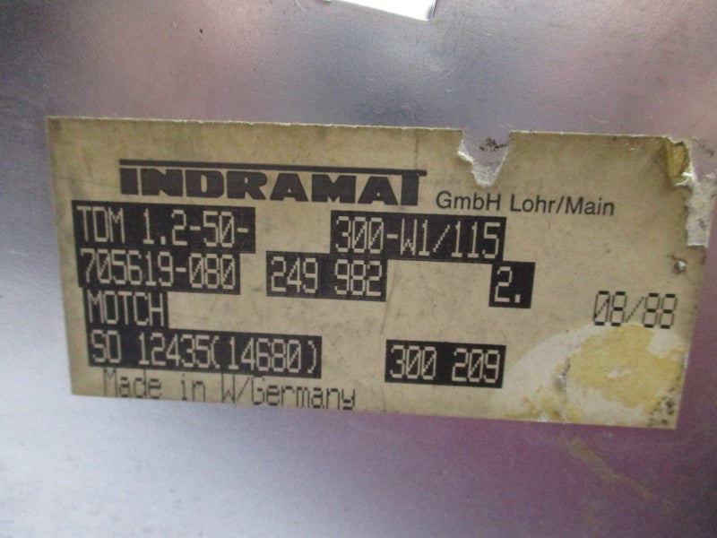 INDRAMAT TDM1.2-50-300W1 220VAC UNMP