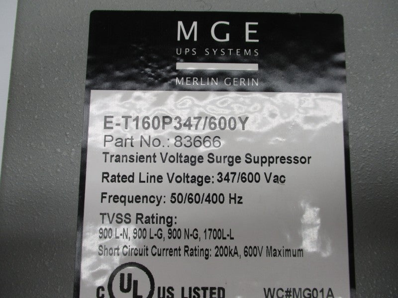 MERLIN GERIN E-T160P347/600Y 347/600VAC NSNP