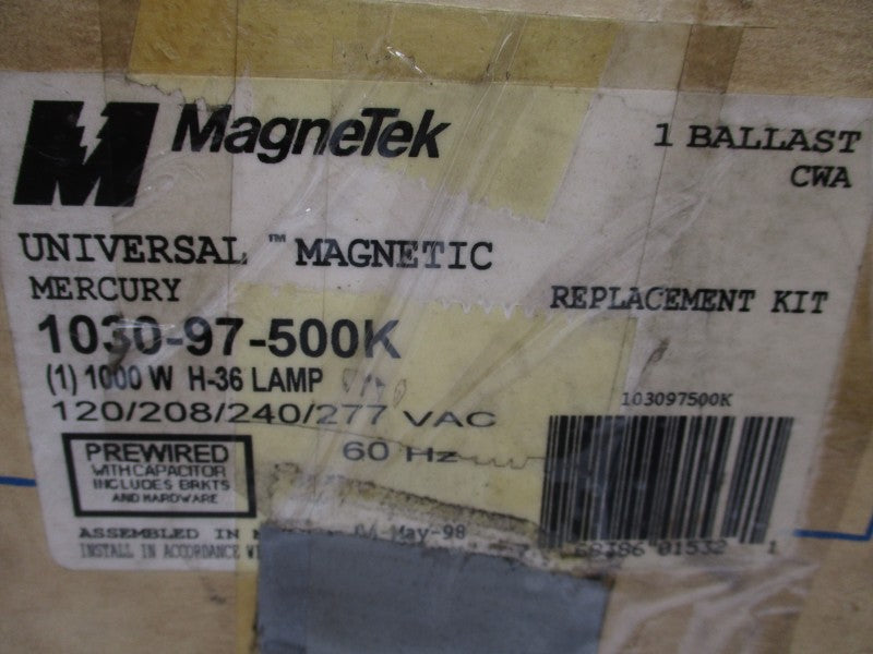 MAGNETEK 1030-97-500K 120/208/240/277VAC 9.20/5.30/4.60/4.00A NSMP