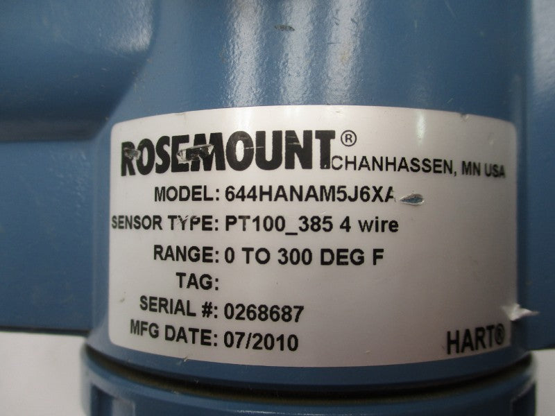 ROSEMOUNT 644HANAM5J6XA 0-300F NSNP