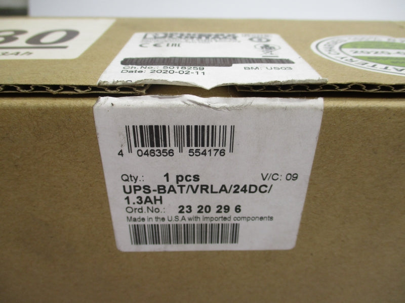 PHOENIX CONTACT UPS-BAT/VRLA/24DC/1.3AH 2320296 24V 15A NSMP