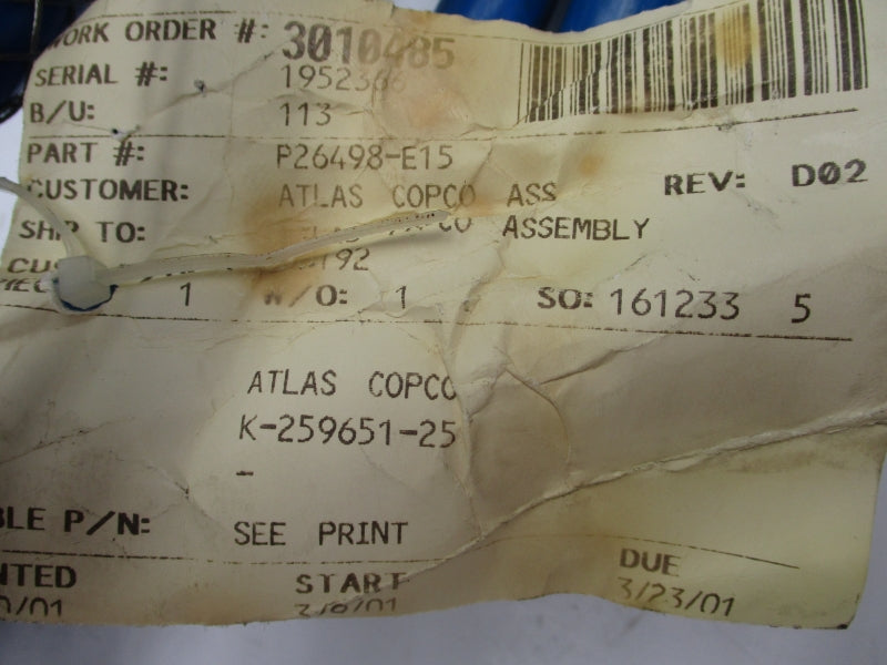 ATLAS COPCO K-259651-15 P26498-E15 NSNP