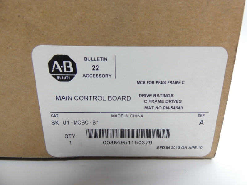 ALLEN BRADLEY SK-U1-MCBC-B1 54640 SER. A NSMP