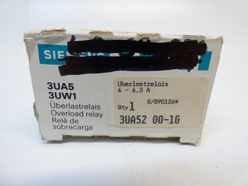 SIEMENS 3UA5200-1G 660V 4-6.3A NSMP