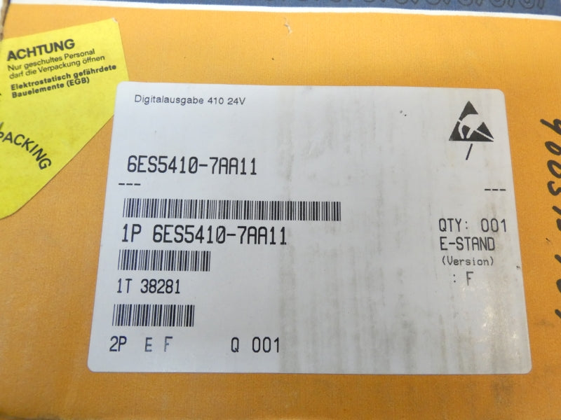 SIEMENS 6ES5410-7AA11 F/W F 24V 2.5A NSMP