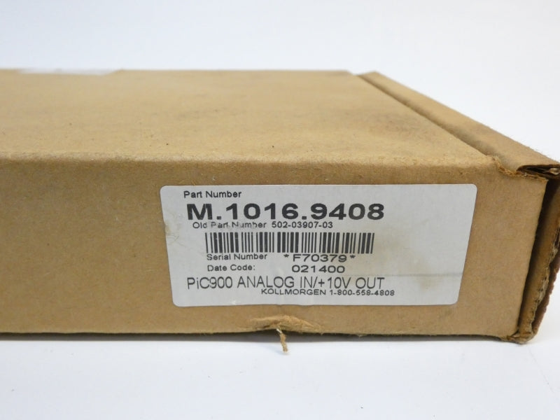 KOLLMORGEN M.1016.9408 502-03907-03 10V NSMP