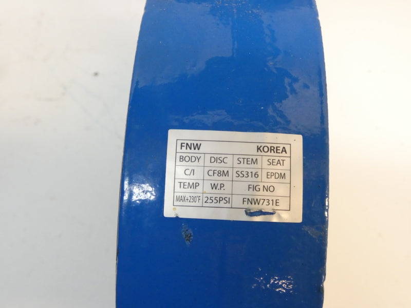 FNW VALVE FNW731E 255PSI 6" NSNP