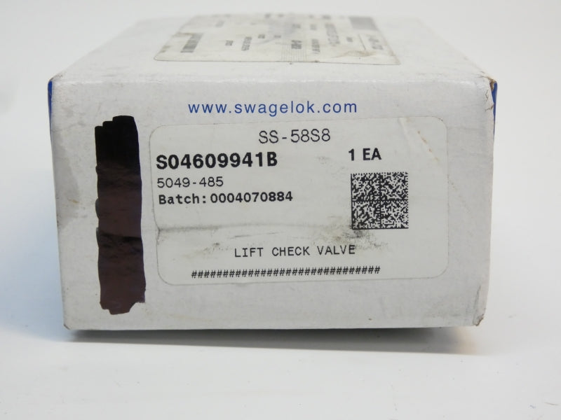SWAGELOK SS-58S8 NSMP