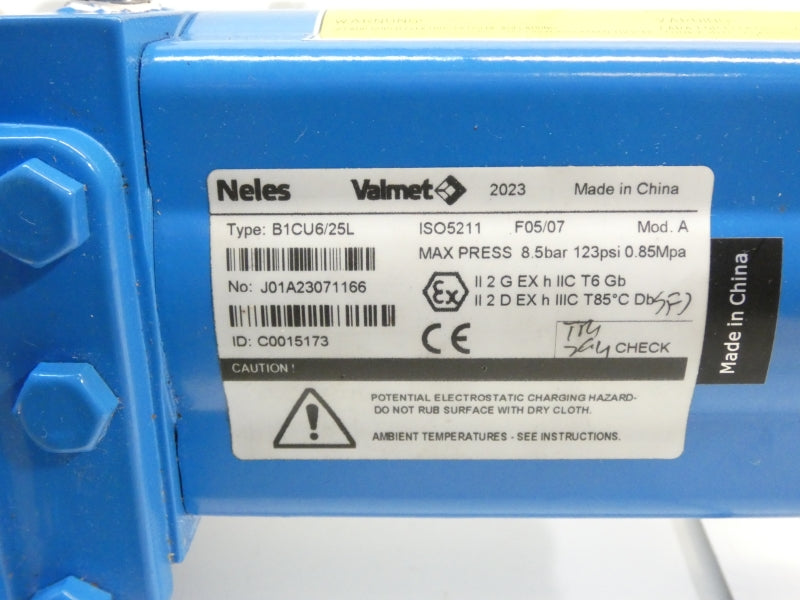 VALMET ND9103HN-CE07 B1CU6/25L REV. 4.0 30VDC 115PSI 2-1/2" NSNP