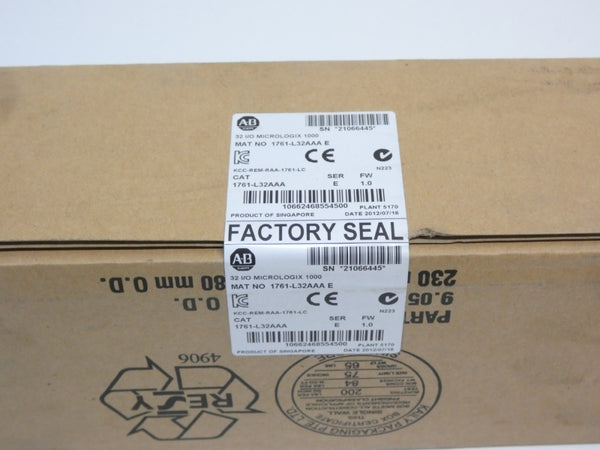 ALLEN BRADLEY 1761-L32AAA SER. E F/W 1.0 DATE: 2012 NSFS