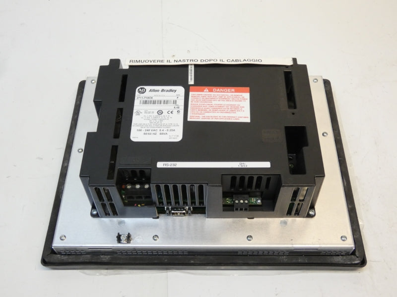 ALLEN BRADLEY 2711-T10C8 SER. F F/W 4.48 100-240VAC 0.4-0.25A NSMP