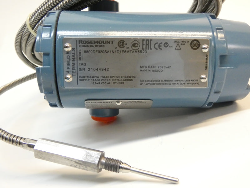 ROSEMOUNT 8800DF020SA1N1D1E5MTAM5R20 10.8-42VDC 275PSI NSMP