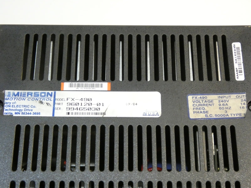 EMERSON FX-490 960120-01 240V 9.6A UNMP
