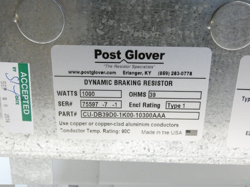 POST GLOVER CU-DB39D0-1K00-10300AAA NSMP