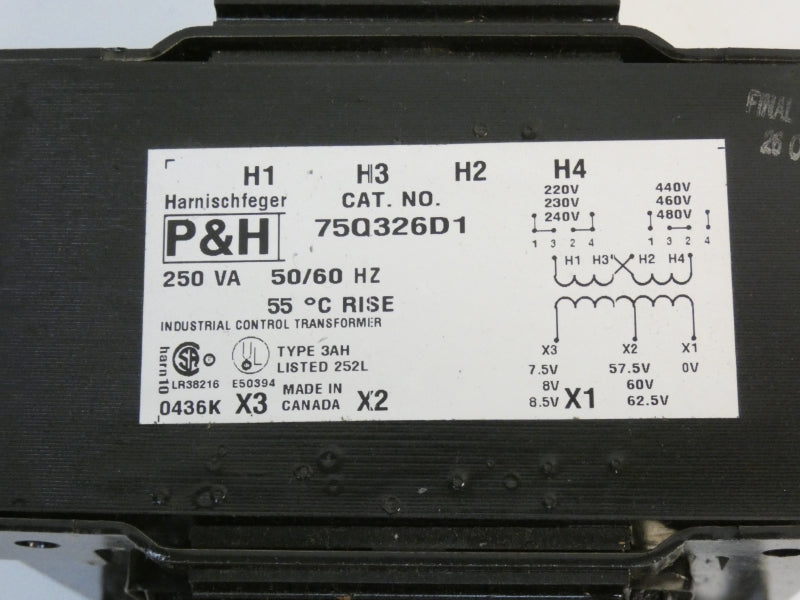 P&H 75Q326D1 480V NSNP