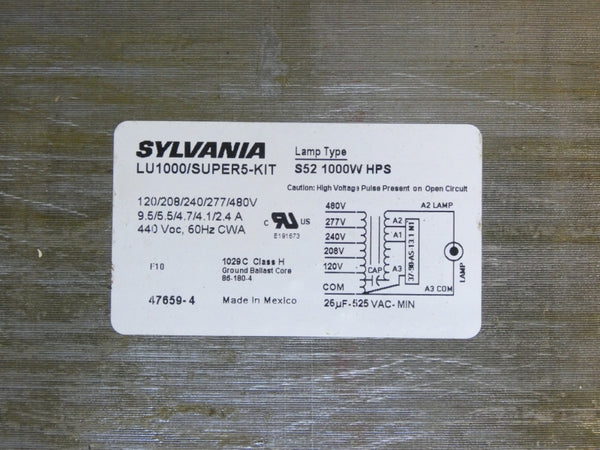 SYLVANIA LU1000/SUPER5-KIT 480V 9.5A NSMP