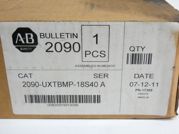 ALLEN BRADLEY 2090-UXTBMP-18S40 17305 SER. A NSMP