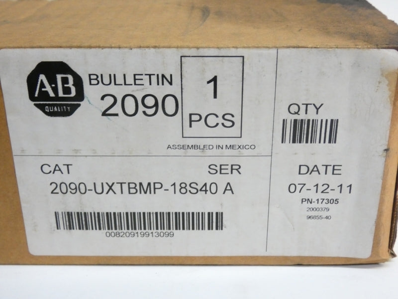 ALLEN BRADLEY 2090-UXTBMP-18S40 17305 SER. A NSMP