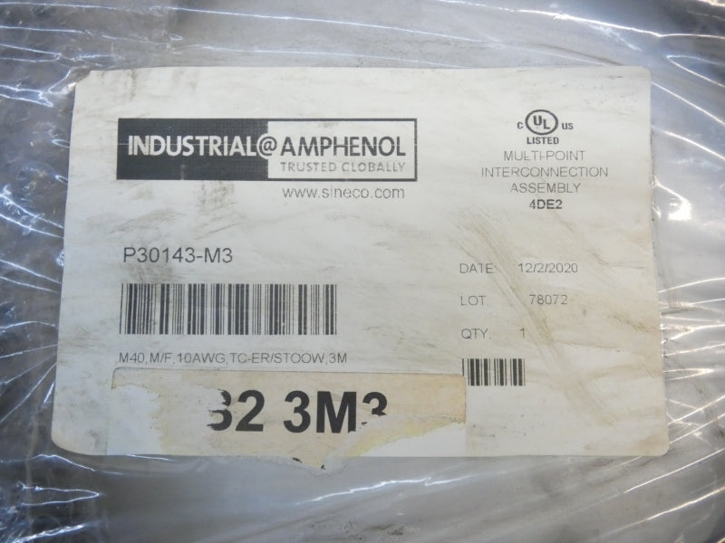 AMPHENOL P30143-M3 600VAC 25A NSMP