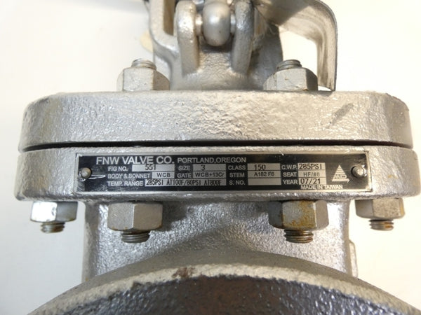 FNW VALVE FNW471AM 551 275PSI 3" NSNP