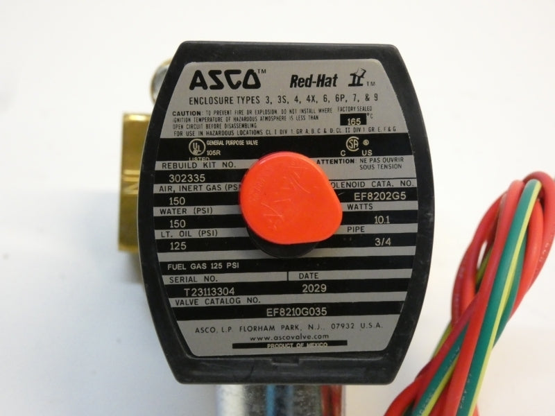 ASCO EF8210G035 302335 150PSI 3/4" NSNP