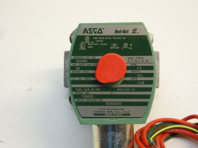 ASCO 8215G020 302350 50PSI 1/2" NSNP