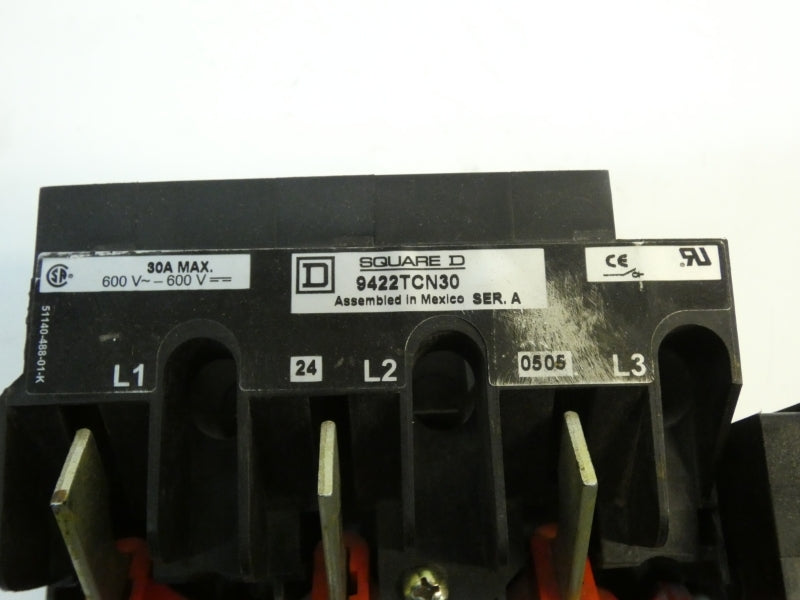SQUARE D 9422TCN30 SER. A 600V 30A NSMP