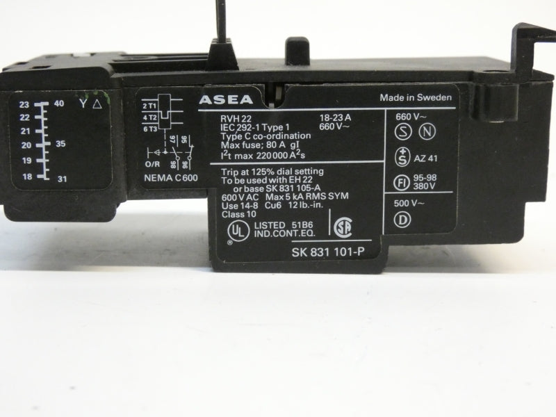 ASEA RVH22 660V 18-23A UNMP