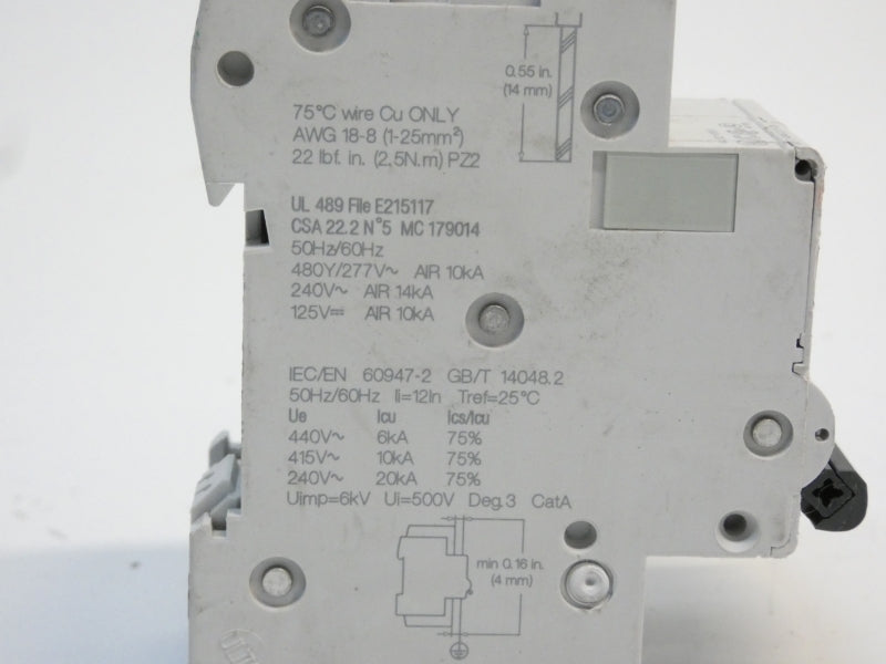 SCHNEIDER ELECTRIC M9F43208 277V 8A (AS PICTURED) NSNP