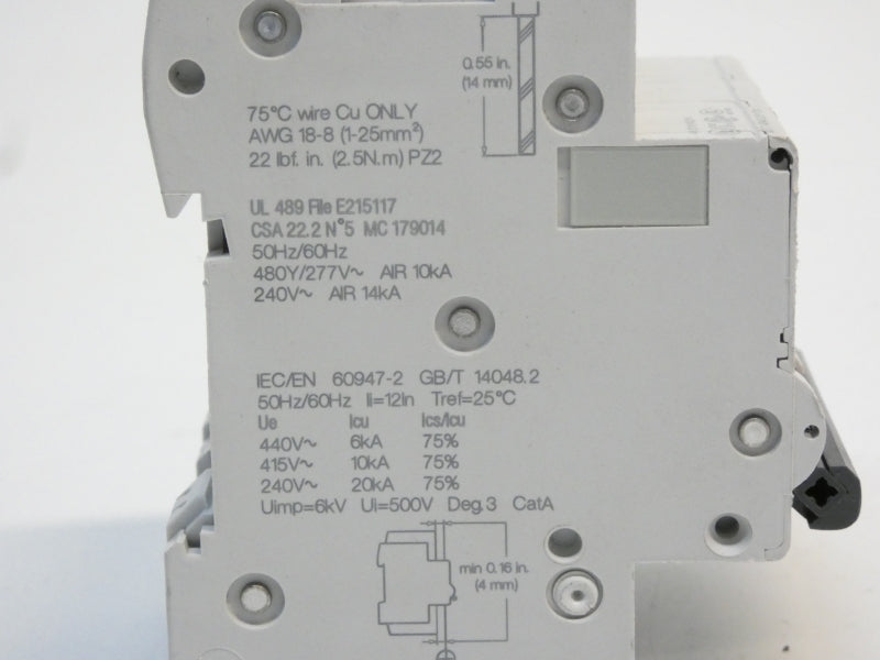 SCHNEIDER ELECTRIC M9F43308 277V 8A (AS PICTURED) NSNP