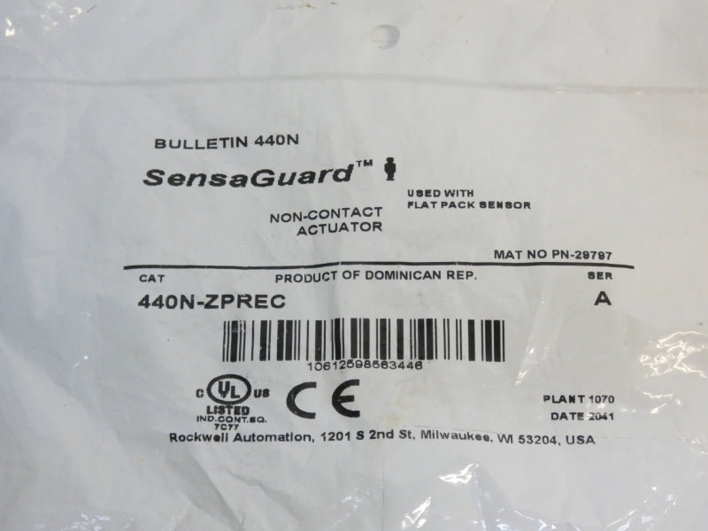 ALLEN BRADLEY 440N-ZPREC SER. A (PKG OF 2) (WH) NSMP