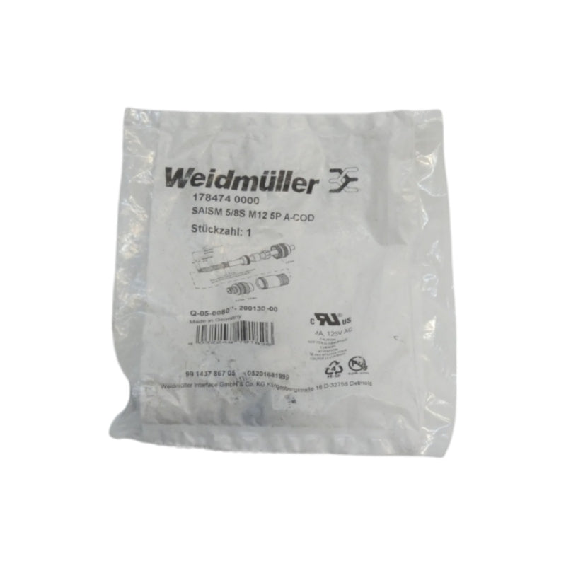 WEIDMULLER 1784740000 SAISM5/8SM125PA-COD 125VAC 4A NSMP