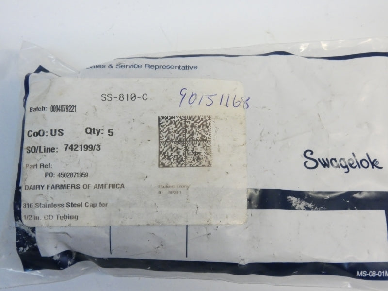 SWAGELOK SS-810-C (PKG OF 5) NSMP