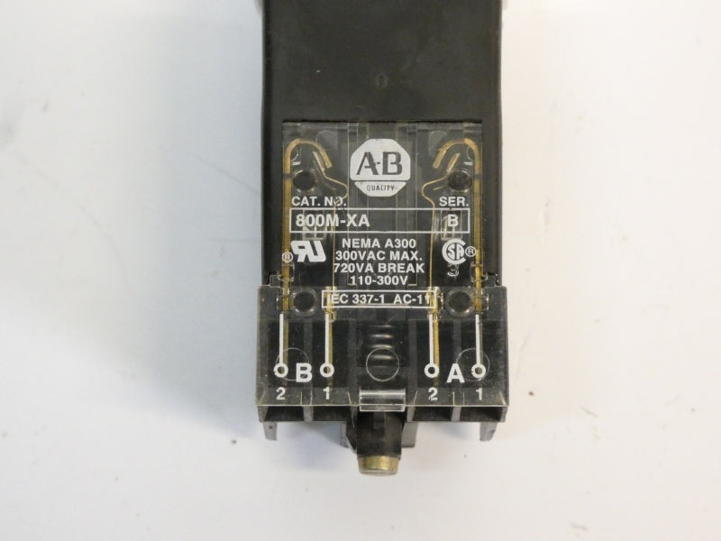 ALLEN BRADLEY 800MR-PB16GA SER. D 110/120V UNMP