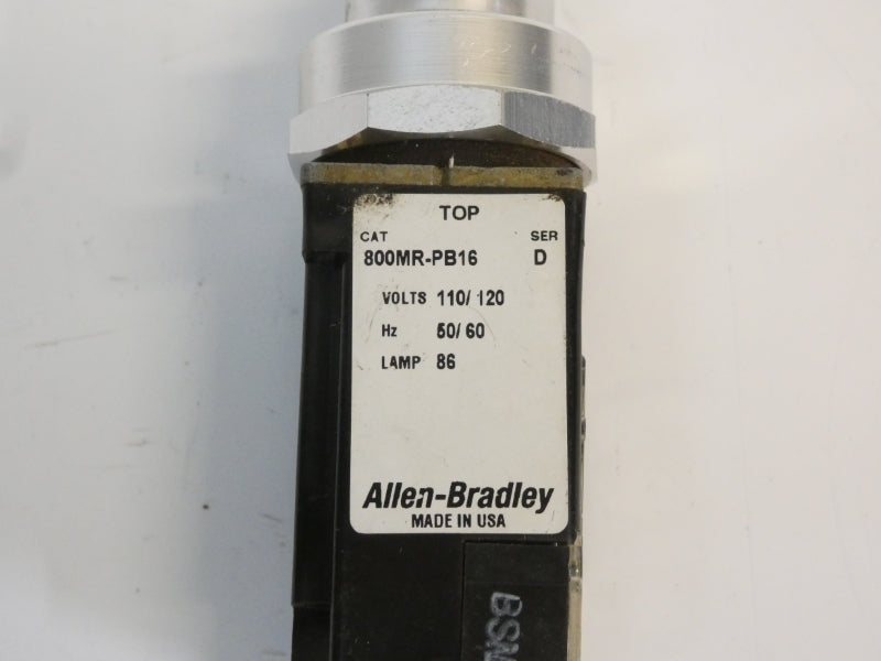 ALLEN BRADLEY 800MR-PB16GA SER. D 110/120V UNMP