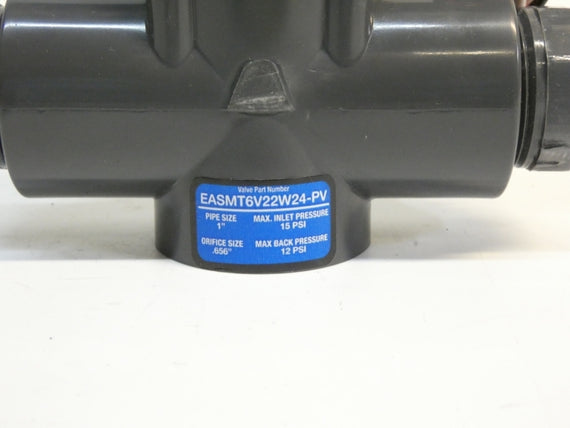 PLASTOMATIC EASMT6V22W24-024DC-PV 24VDC 15PSI 1" NSMP