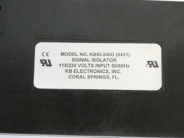 KB ELECTRONICS KBSI-240D(9431) REV. G 115/230V NSMP