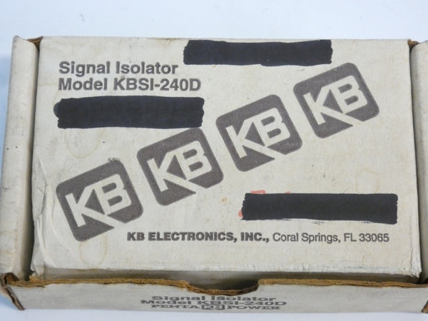 KB ELECTRONICS KBSI-240D(9431) REV. G 115/230V NSMP