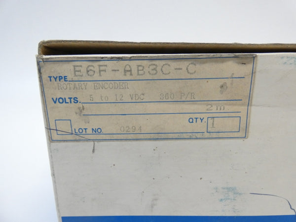 OMRON E6F-AB3C-C 5-12VDC 2M NSMP