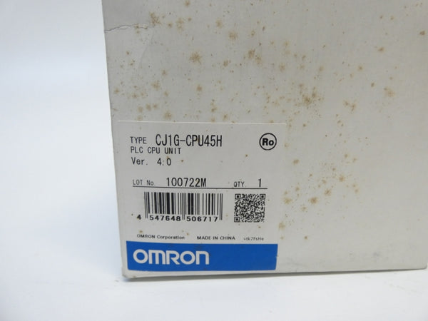 OMRON CJ1G-CPU45H VER. 4.0 NSMP